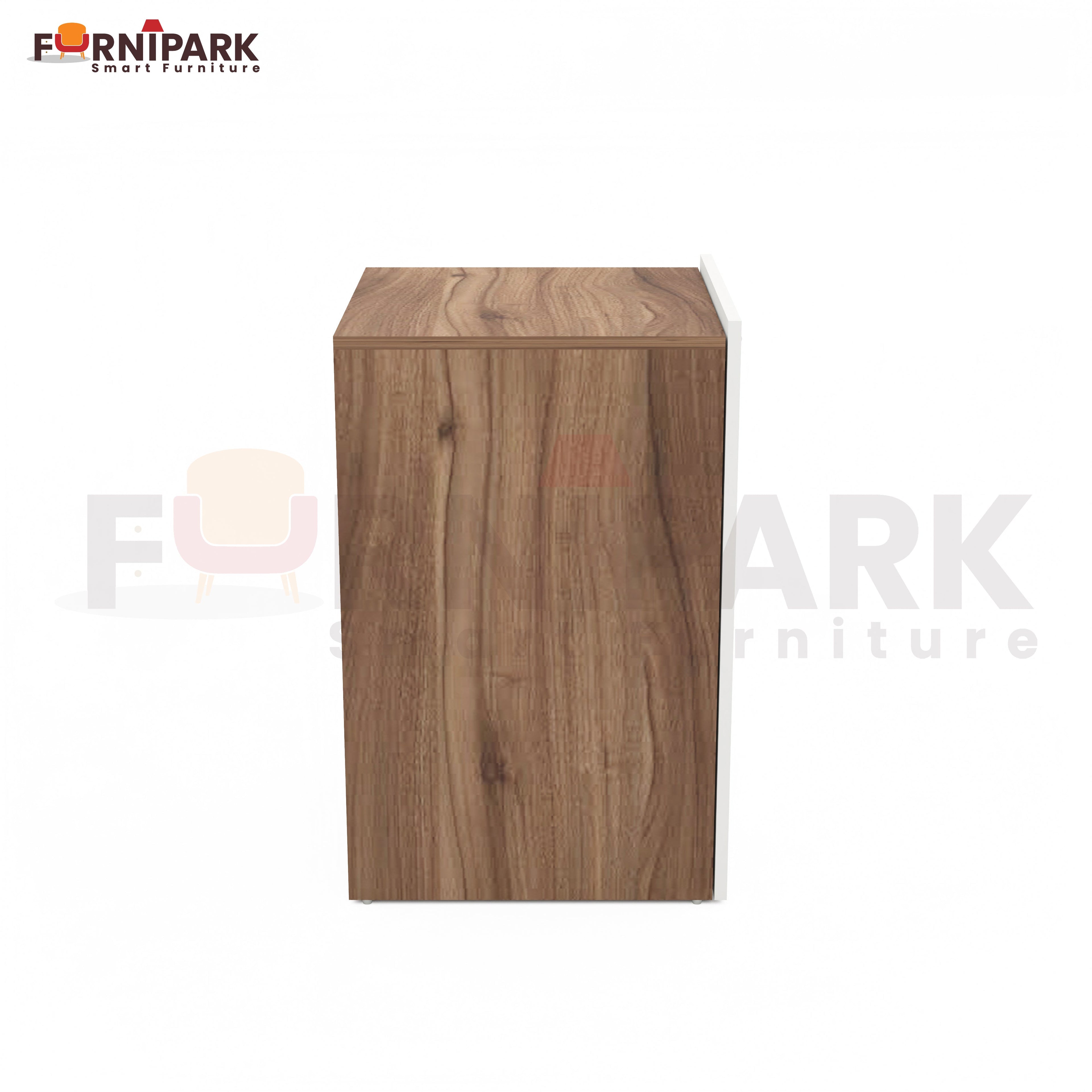 Extendable Table with Drawer (Leyon Walnut)