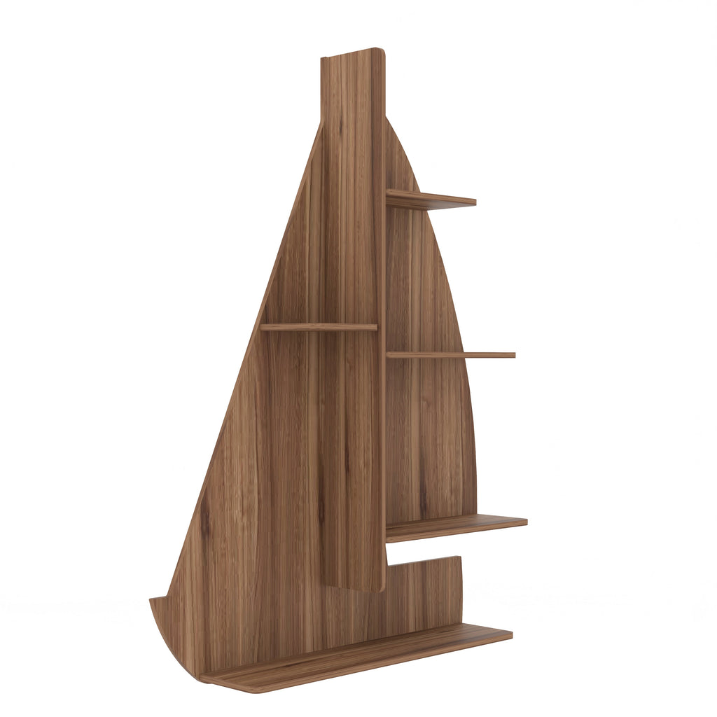 Ship Decor Wall Shelf (Walnut)