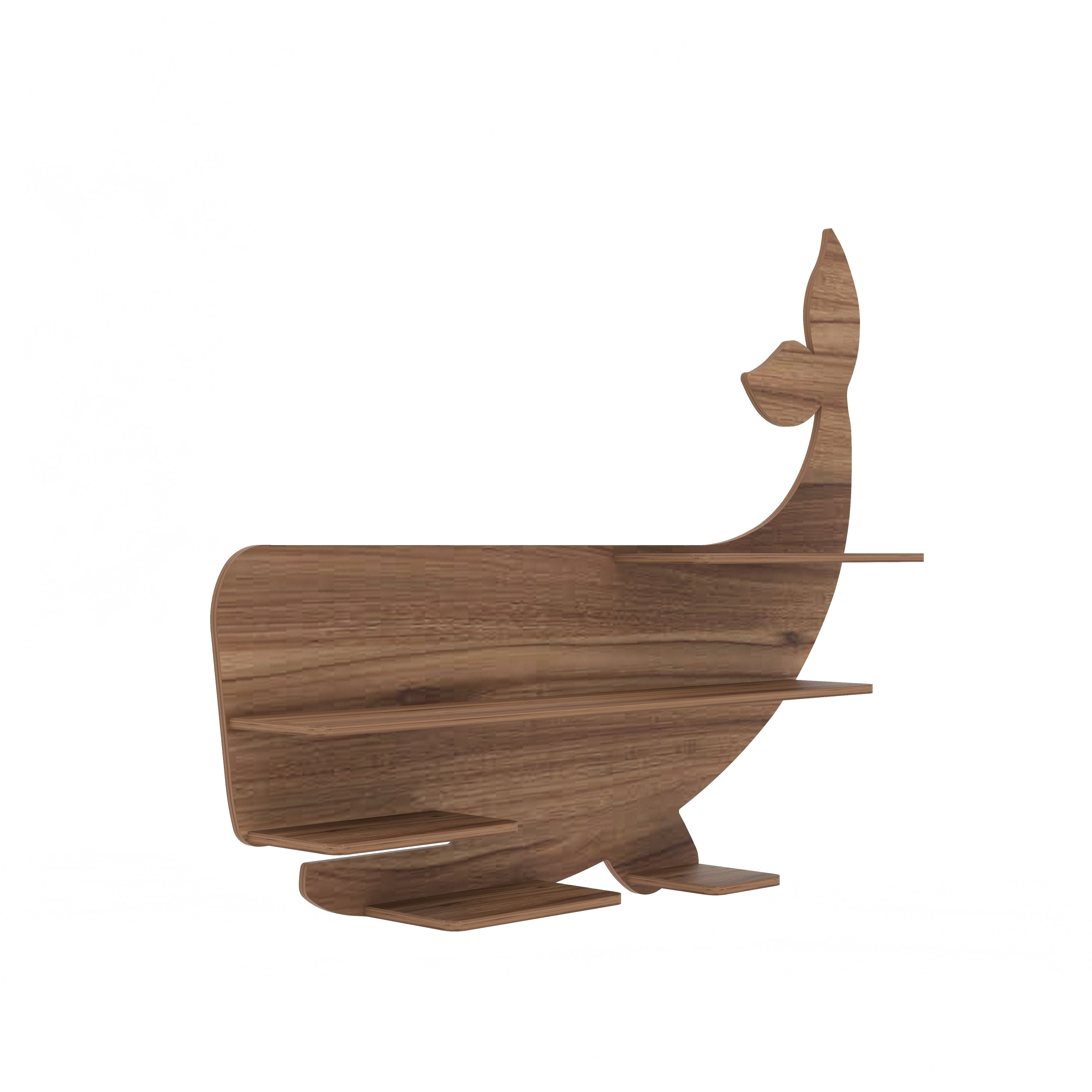 Wale Decor Wall Shelf (Walnut)