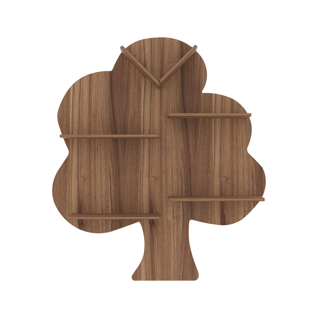 Tree Decor Wall Shelf (Walnut)