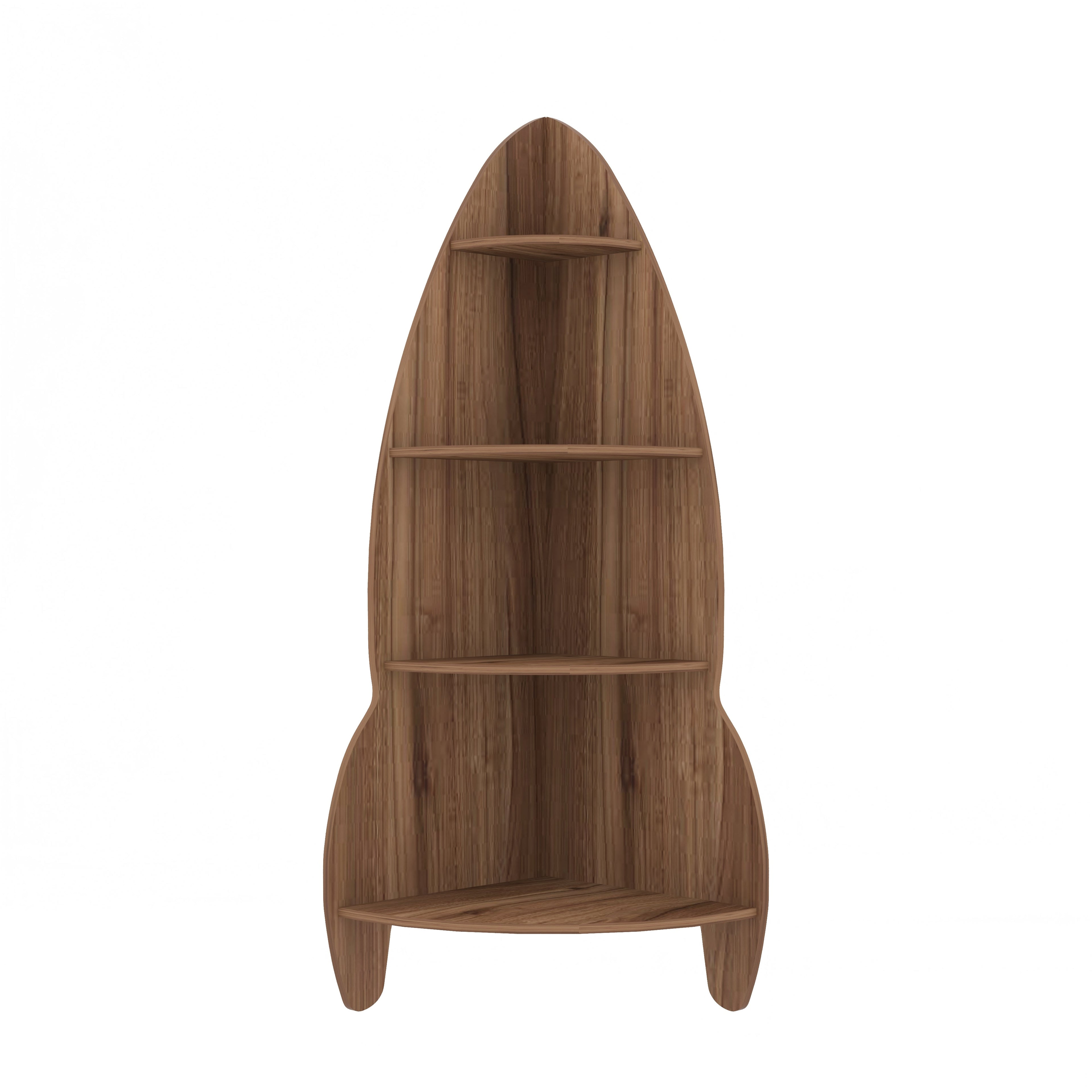 Rocket Decor Wall Shelf (Walnut)