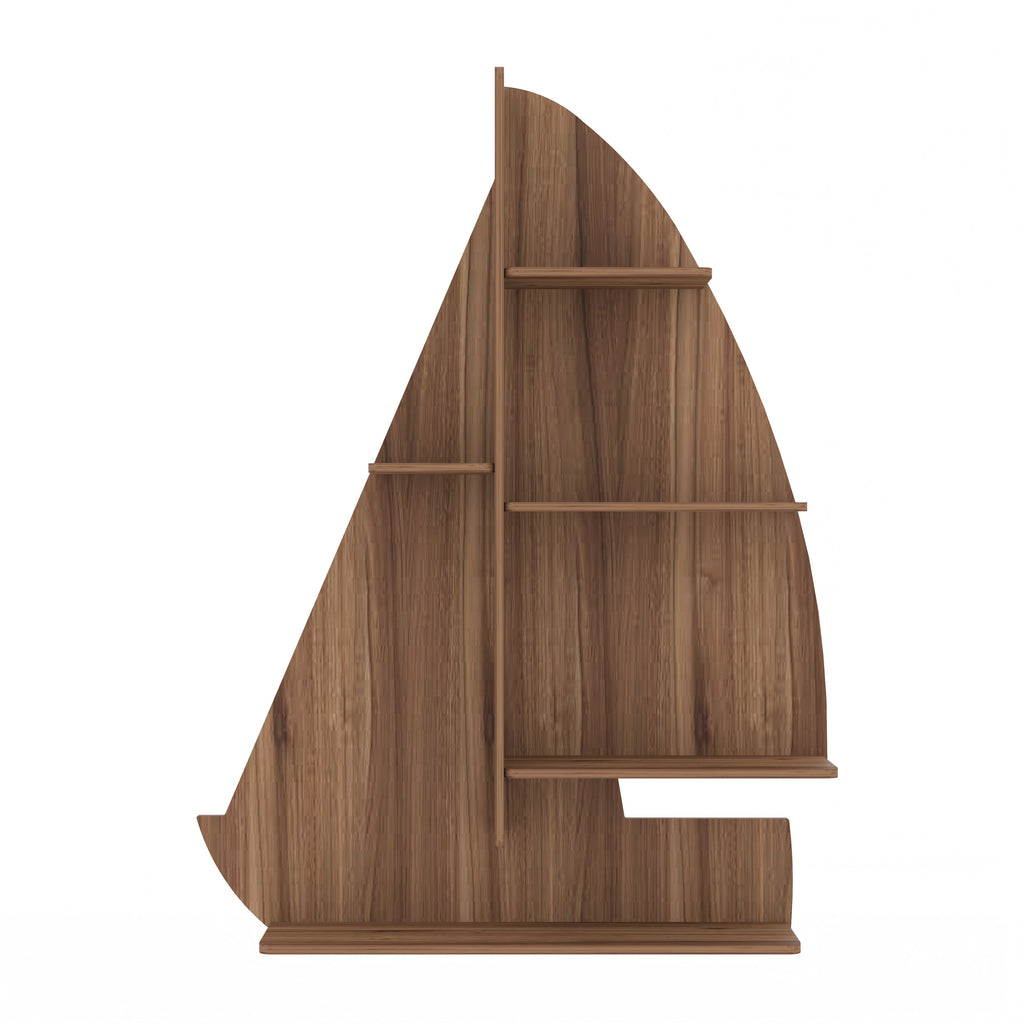 Ship Decor Wall Shelf (Walnut)