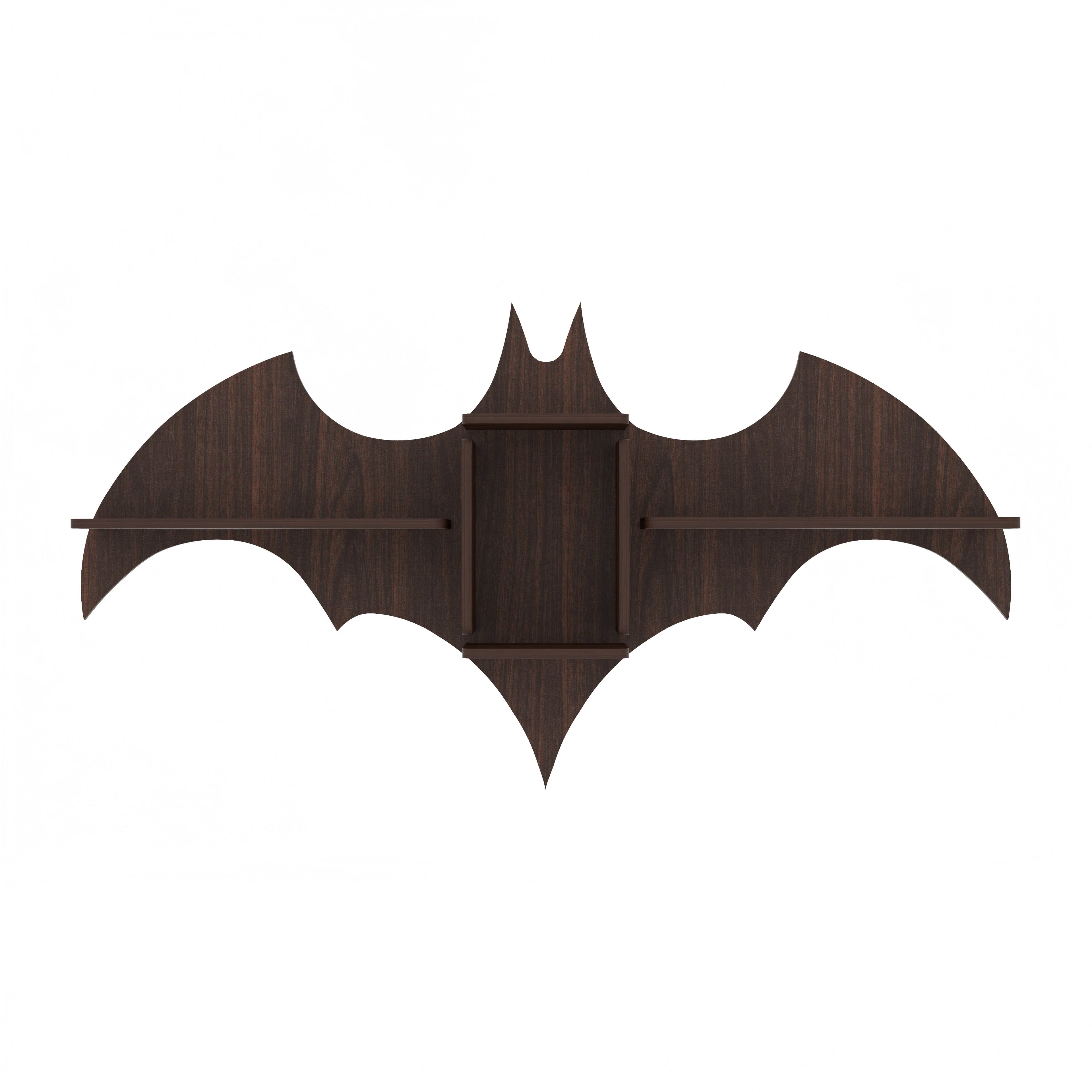 Bat Decor Wall Shelf (Wenge)