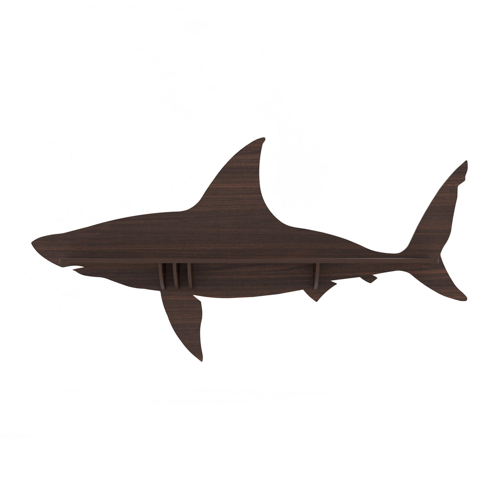 Shark Decor Wall Shelf (Wenge)