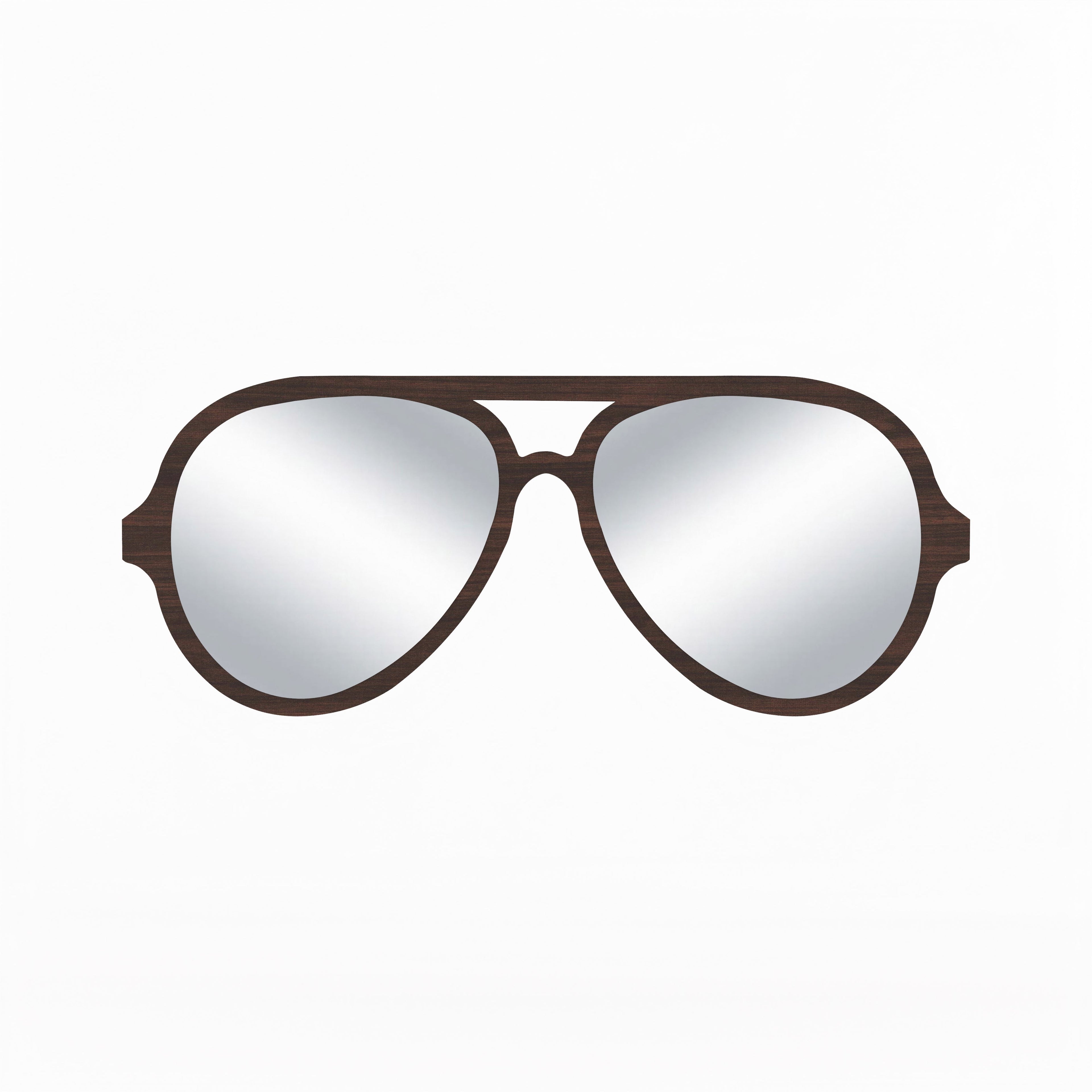 Beautiful Sunglasses Decor Wall Mirror (Wenge)