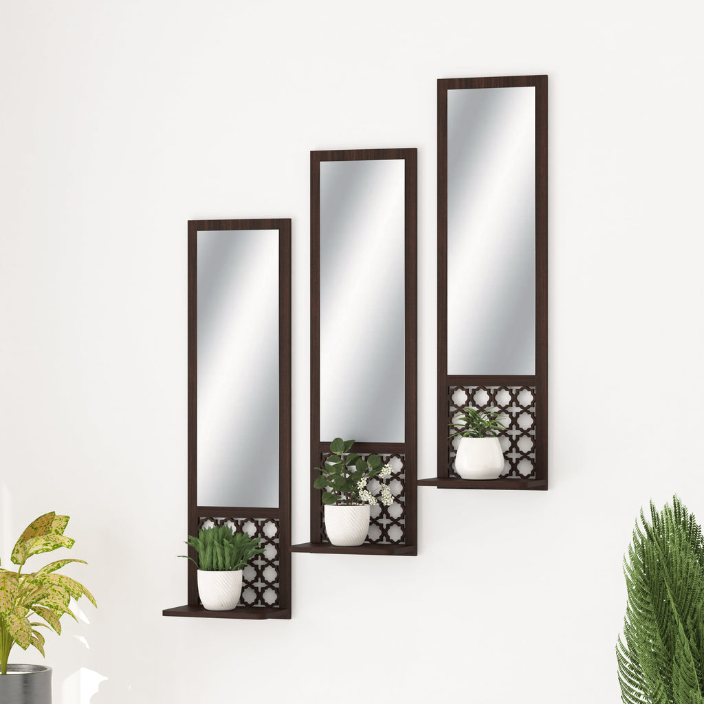 Moroccan Long Decor Wall Mirror (Wenge)