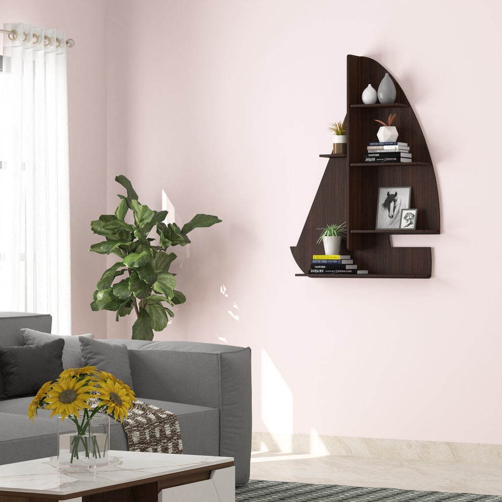 Ship Decor Wall Shelf (Wenge)