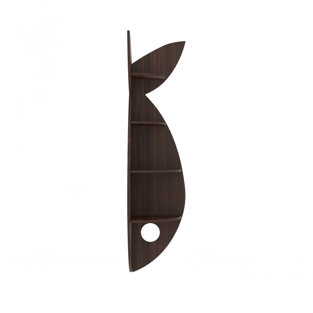 Fish Corner Decor Wall Shelf (Wenge)