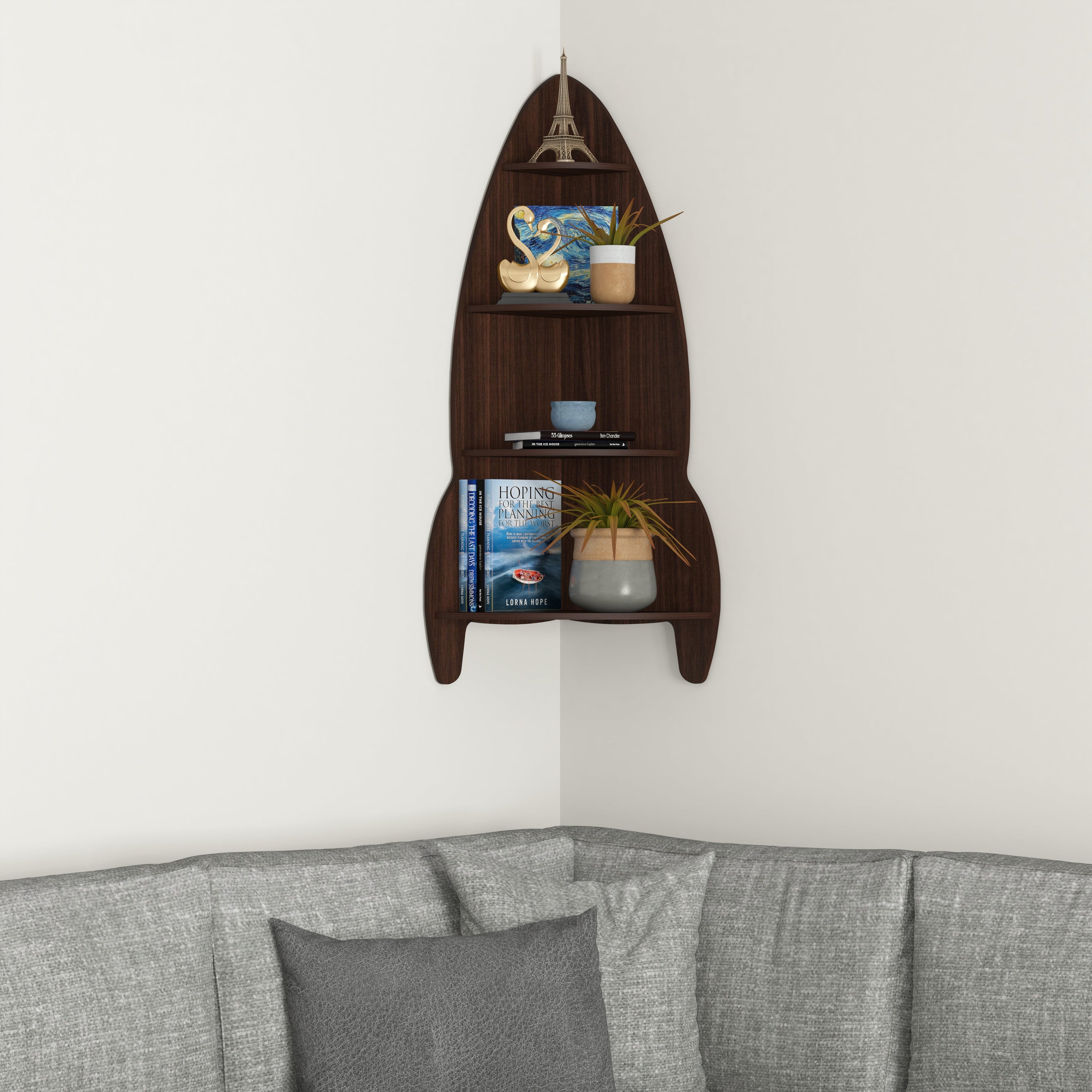 Rocket Decor Wall Shelf (Wenge)