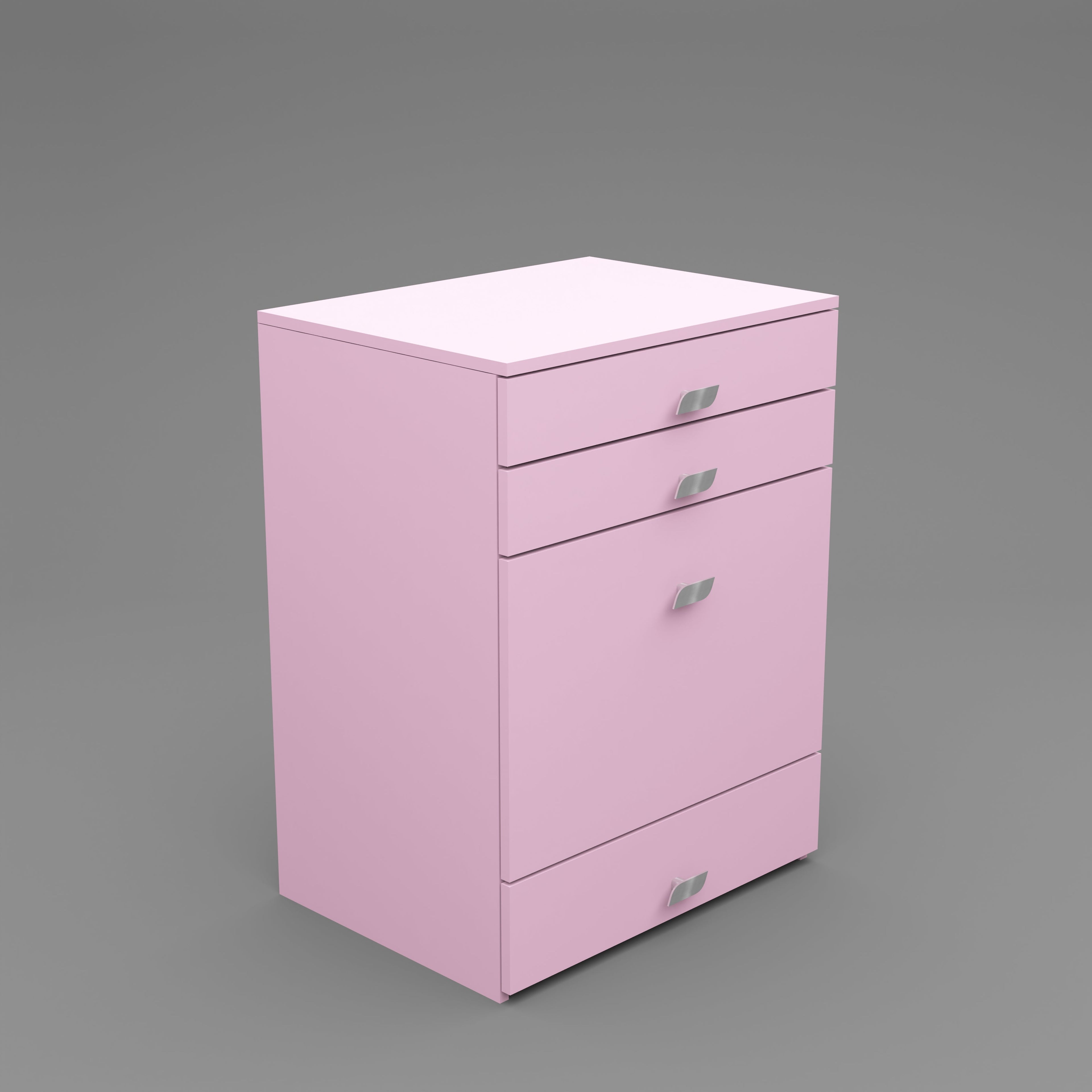 Modern Vanity Table with Hidden Jewelry Storage, Drawers & Lift-Up Mirror (Pink)