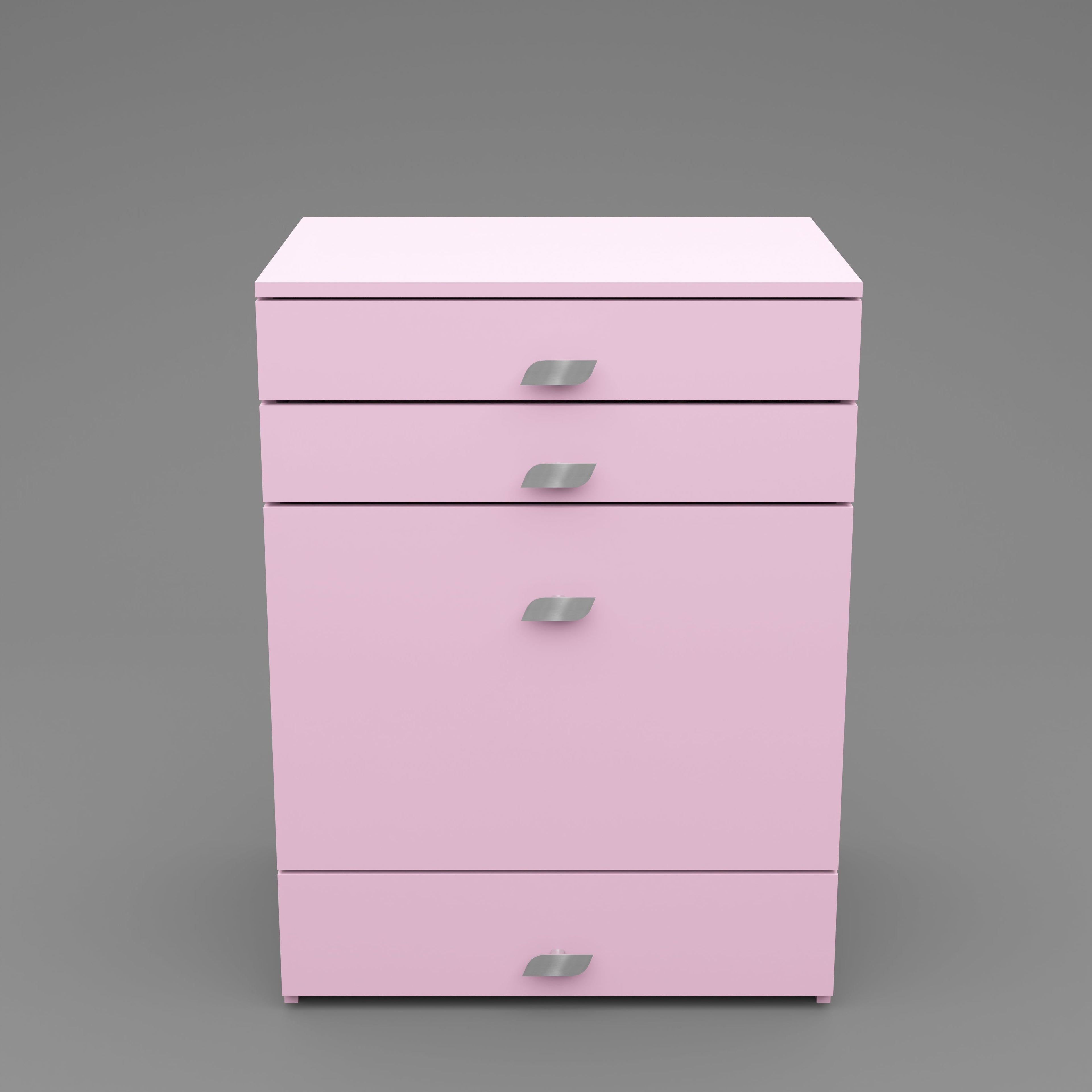 Modern Vanity Table with Hidden Jewelry Storage, Drawers & Lift-Up Mirror (Pink)